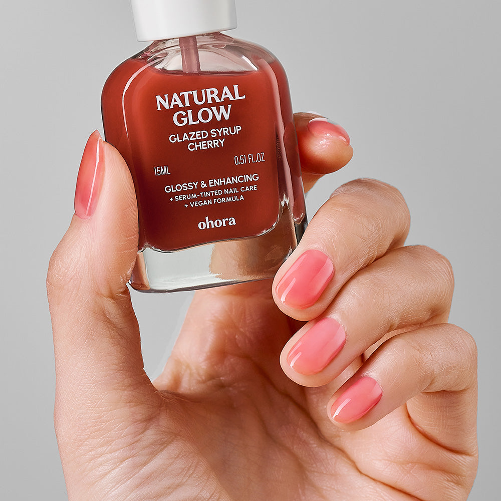 Cherry] ohora Natural Glowマルチネイル強化剤 | セルフジェルネイル