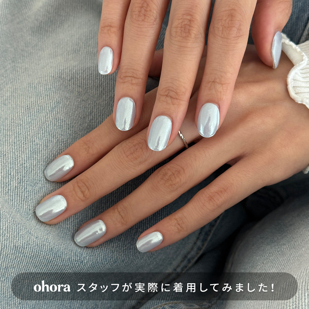 N Light Blue Chrome | セルフジェルネイルのohora公式 – ohora jp