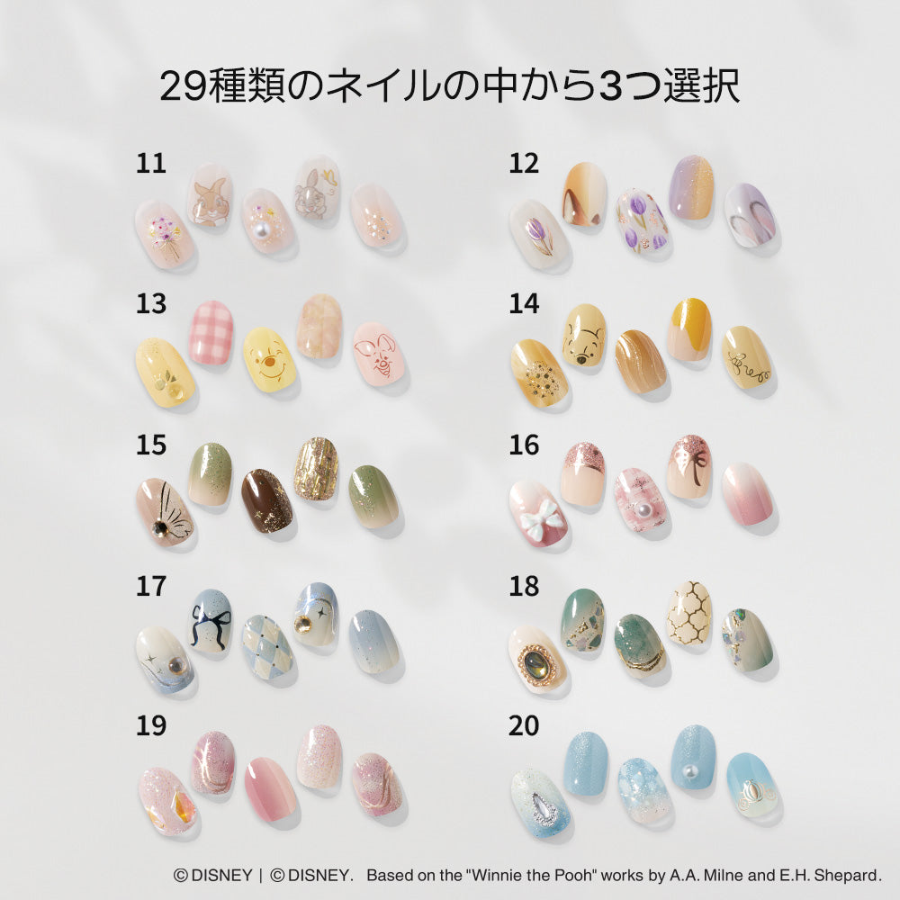 Disneyデザイン ネイルシール 3種 Set (3items)