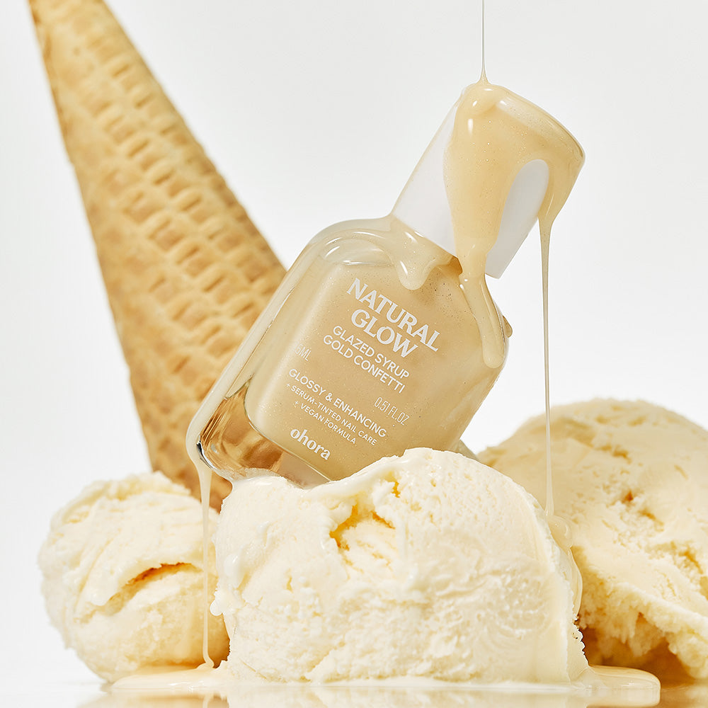 Gold Confetti] ohora Natural Glowマルチネイル強化剤 | セルフジェル