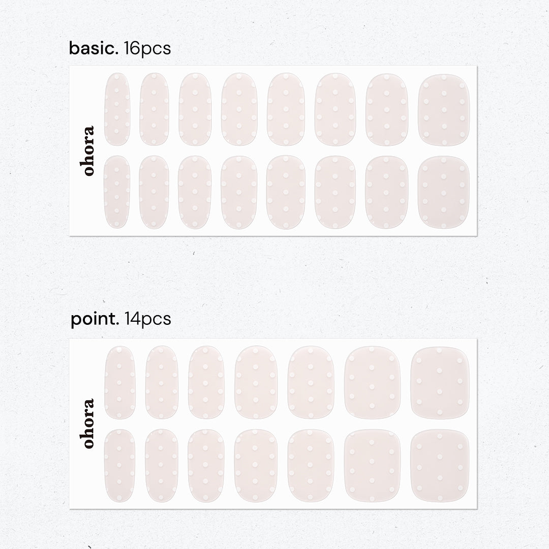 N Polka Blanc