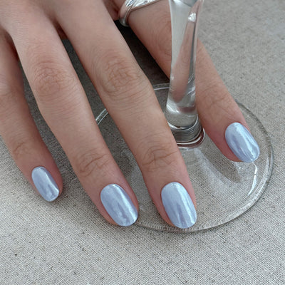 N Light Blue Chrome