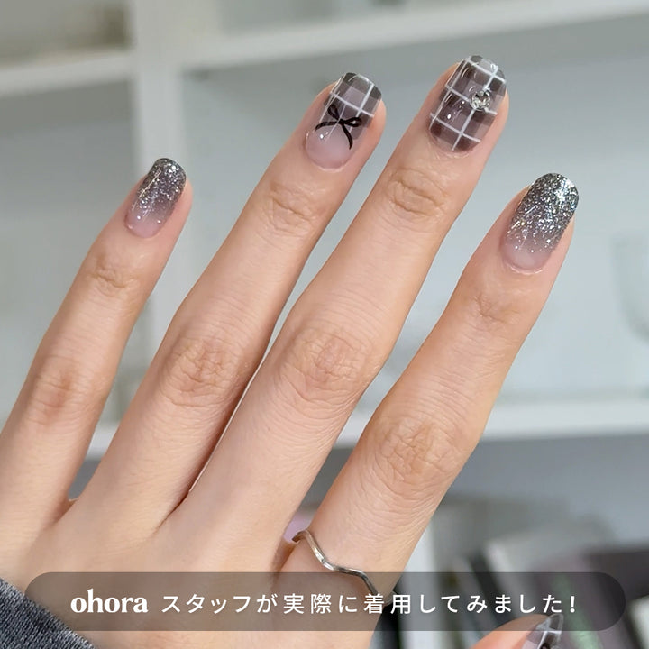 N Check Noir | セルフジェルネイルのohora公式 – ohora jp
