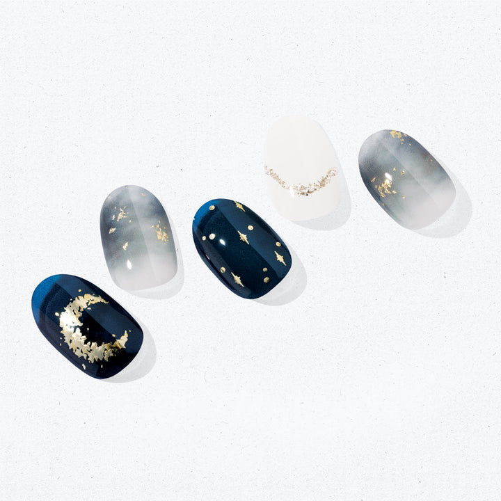 unoa ウノア　Lunar blossom ネイビー・ミラージュ L Lunar blossom -Navy Mirage-】Sleeve & No sleeve design