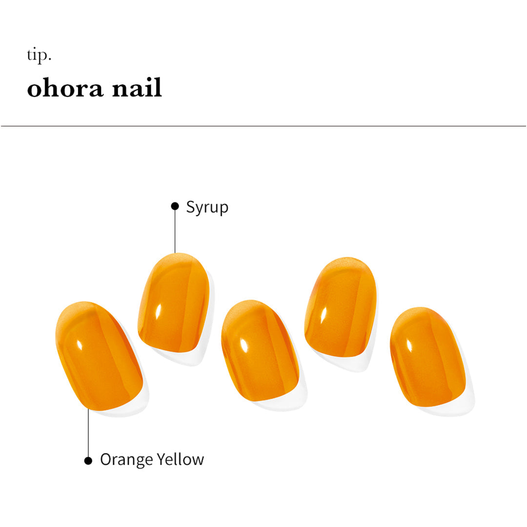 ohora オホーラ　チェックオレンジ黄3薄黄4