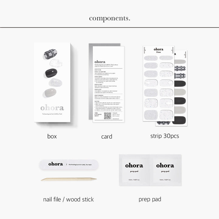 ohora オホーラ　N HI，WINTERハンド15枚 Hi, Winter | セルフジェルネイルのohora公式 – ohora jp